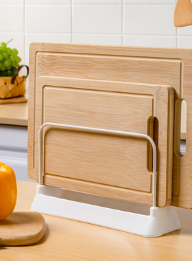 日本LEC砧板架厨房菜板置物架家用台面案板沥水收纳立式放置落地