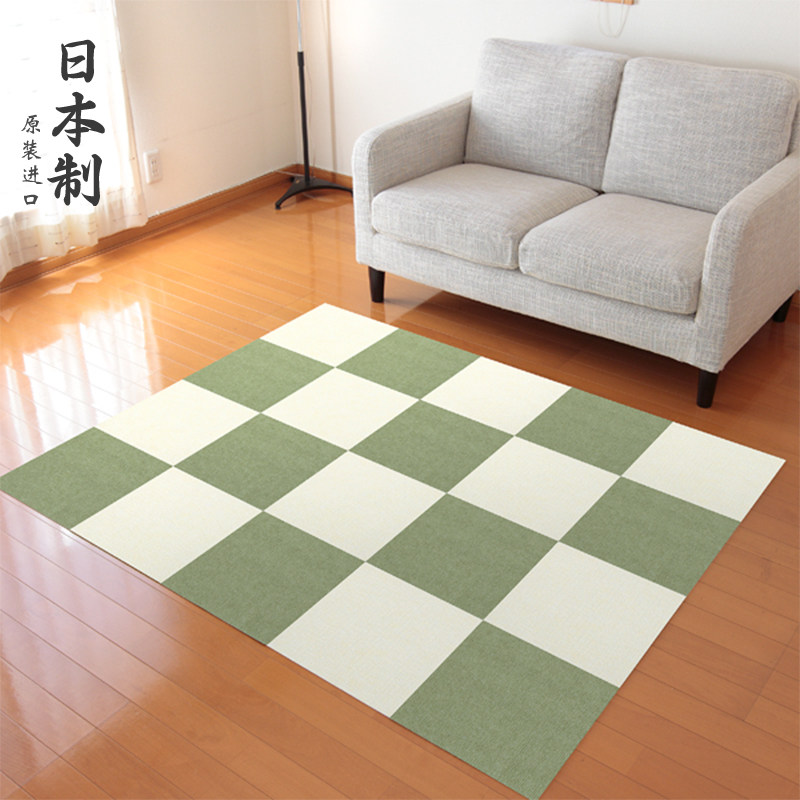 日本进口拼接地垫防滑消臭可机洗