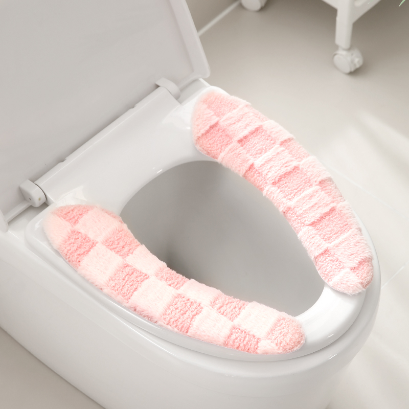 马桶坐垫冬季加绒加厚马桶垫子四季通用冬天高级家用坐便器圈贴套