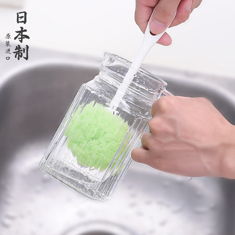 日本进口家用刷杯子神器保温杯玻璃杯长柄清洁刷洗奶瓶刷子洗杯刷,家庭/个人清洁工具,杯刷/瓶刷,淘宝优惠券,粉丝福利购,淘宝优惠卷