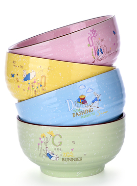 比得兔 Q萌多用大汤碗2件套 绿色/黄色直径16.5cm  PR-T1022-2