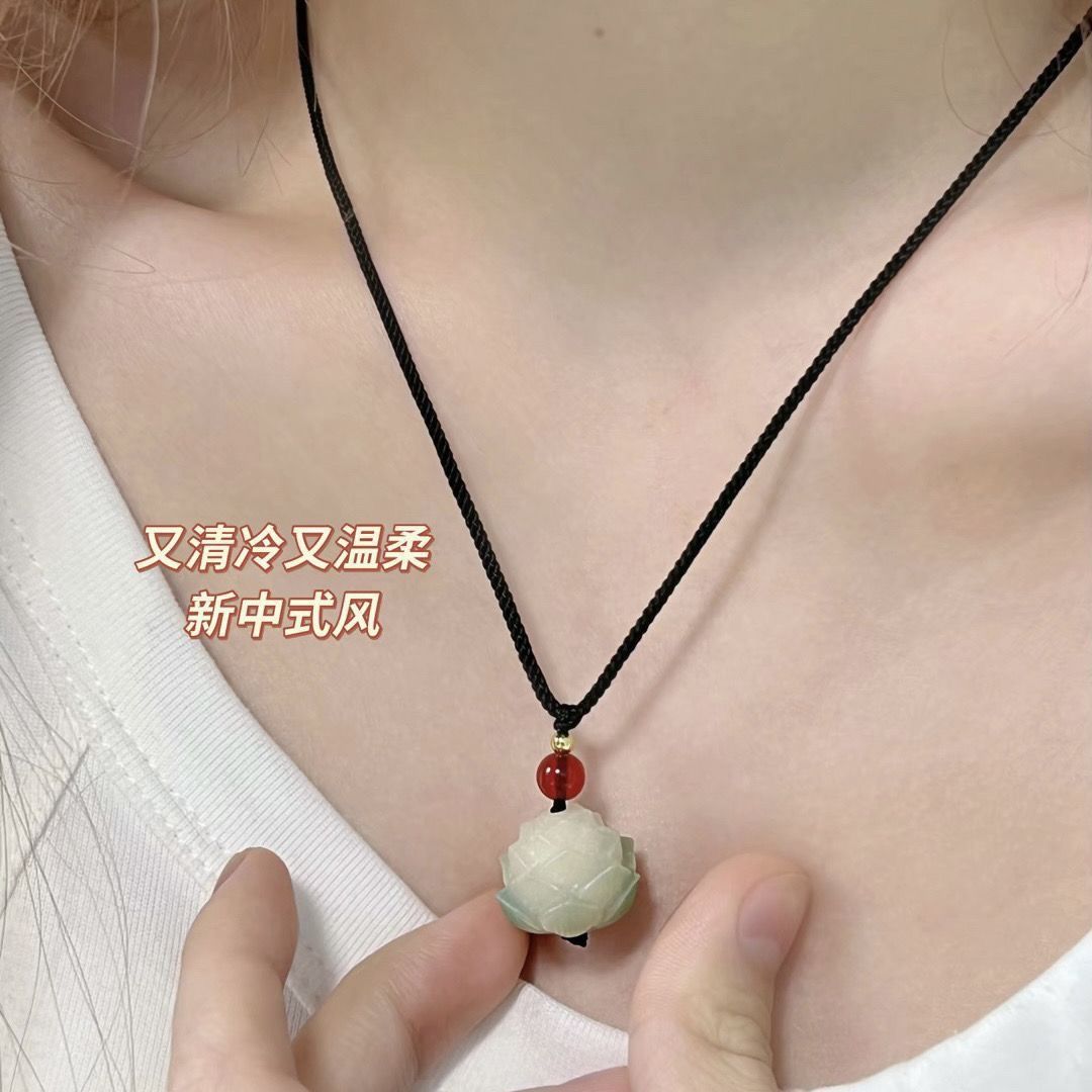 好运莲莲菩提吊坠ins小众