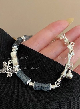 新中式蝴蝶串珠手链ins小