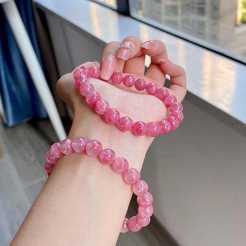 粉纹爆裂纹手链民族风手串爱情学生情侣闺蜜手串学生版