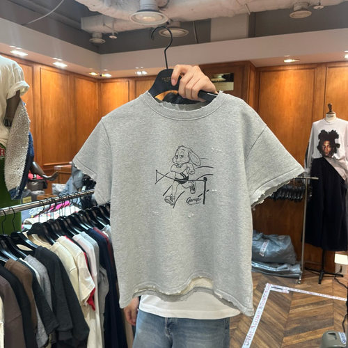 Red1982韩国东大门 GARMENT-P 26秋新款卡通印花短袖T恤