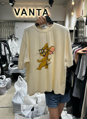 Red1982韩国东大门正品代购 VANTA25秋款新可爱卡通印图短袖T恤