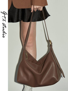 代购包包2025新款牛皮托特包女大容量单肩上课通勤包小众斜挎包包