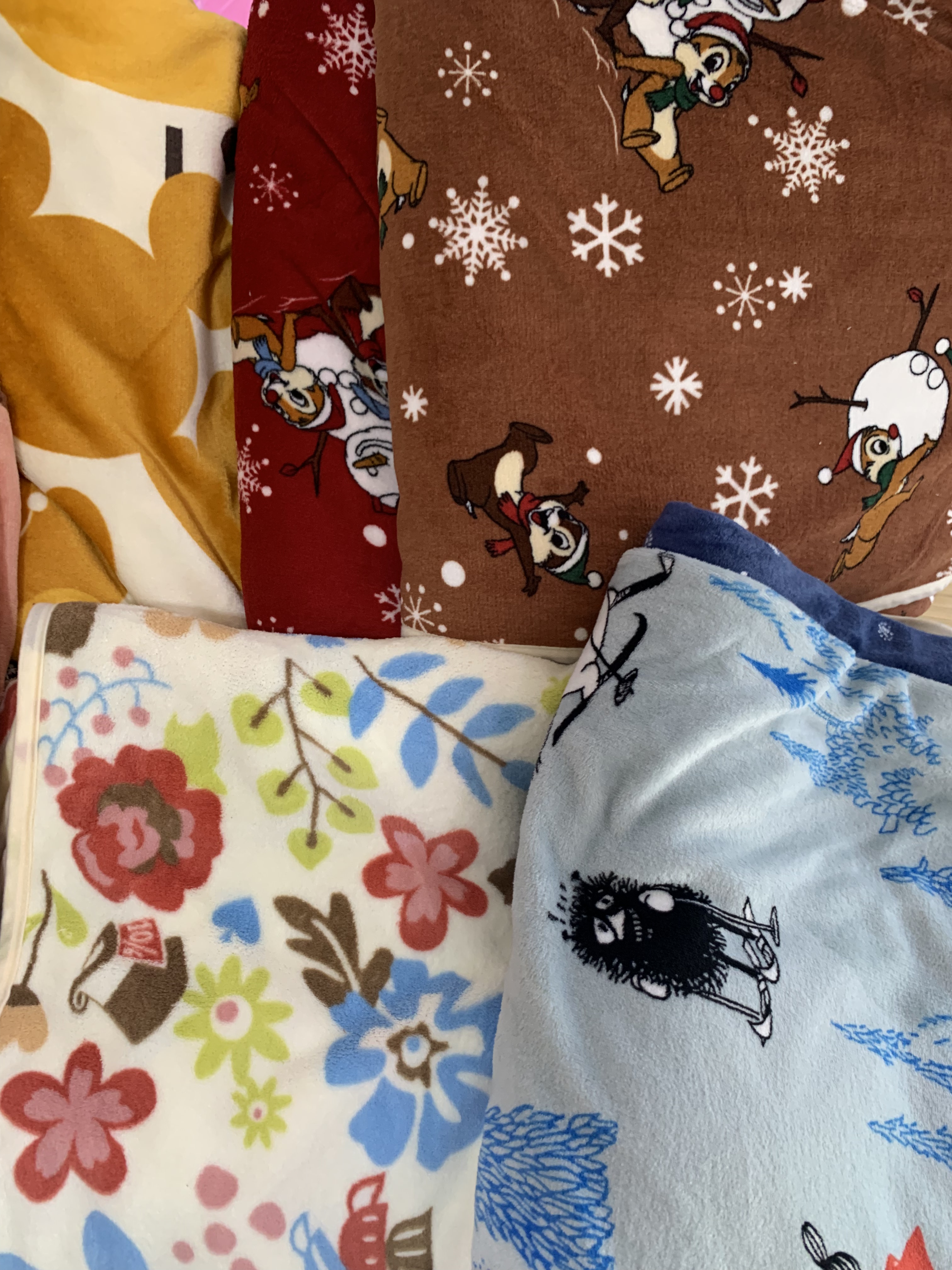 好东西新货没什么瑕疵迪士尼minilabo 双层双面短毛绒毯子220x230