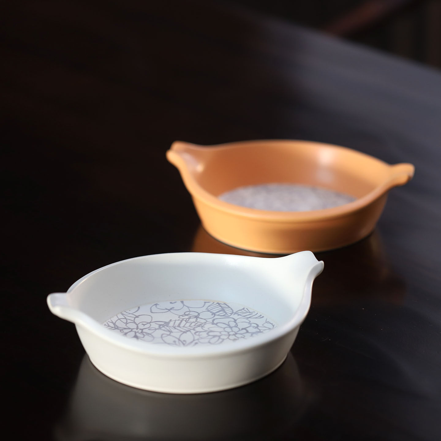 日本进口平底小锅一人食炖锅陶瓷锅可爱日式家用平盘手柄小火锅