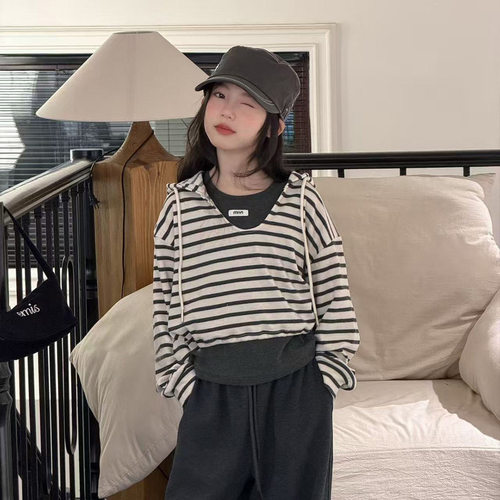 波拉bora女童套装秋季儿童韩系穿搭高级感春秋装初中生巨好看衣服