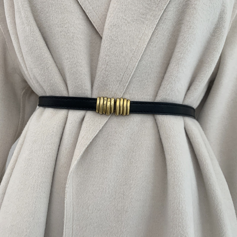 复古做旧女士简约可调节装饰腰带