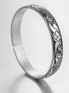 复古饰品礼物纯银手镯送妈妈