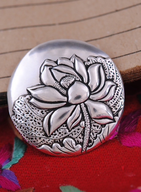 复古饰品足银古法浮雕女士吊坠女