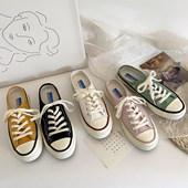 Allstar匡潮1970s半拖帆布鞋 ulzzang百搭无后跟一脚蹬 女2026新款