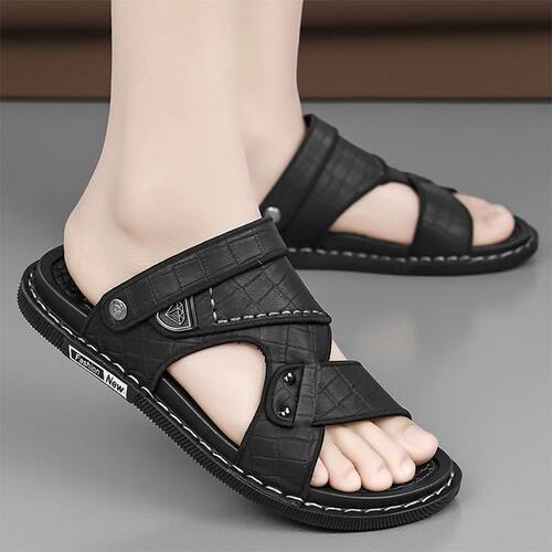 男鞋夏季沙滩鞋露趾凉鞋拖鞋轻便沙滩鞋透气散热软底