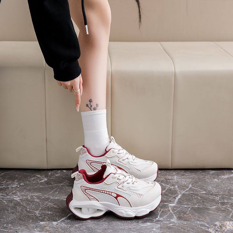 女鞋秋季新款轻便复古运动休闲厚底网面透气银色老爹鞋女,女鞋,时尚休闲鞋,淘宝优惠券,粉丝福利购,淘宝优惠卷