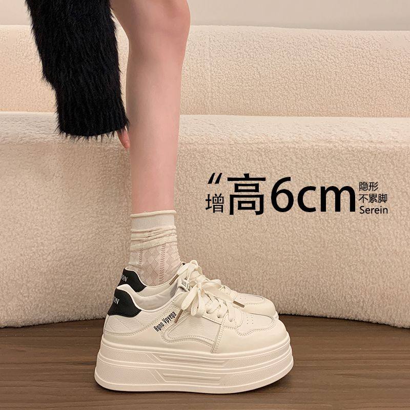 高品质女鞋新款英伦风厚底小白鞋女百搭休闲鞋板鞋女单鞋,女鞋,时尚休闲鞋,淘宝优惠券,粉丝福利购,淘宝优惠卷