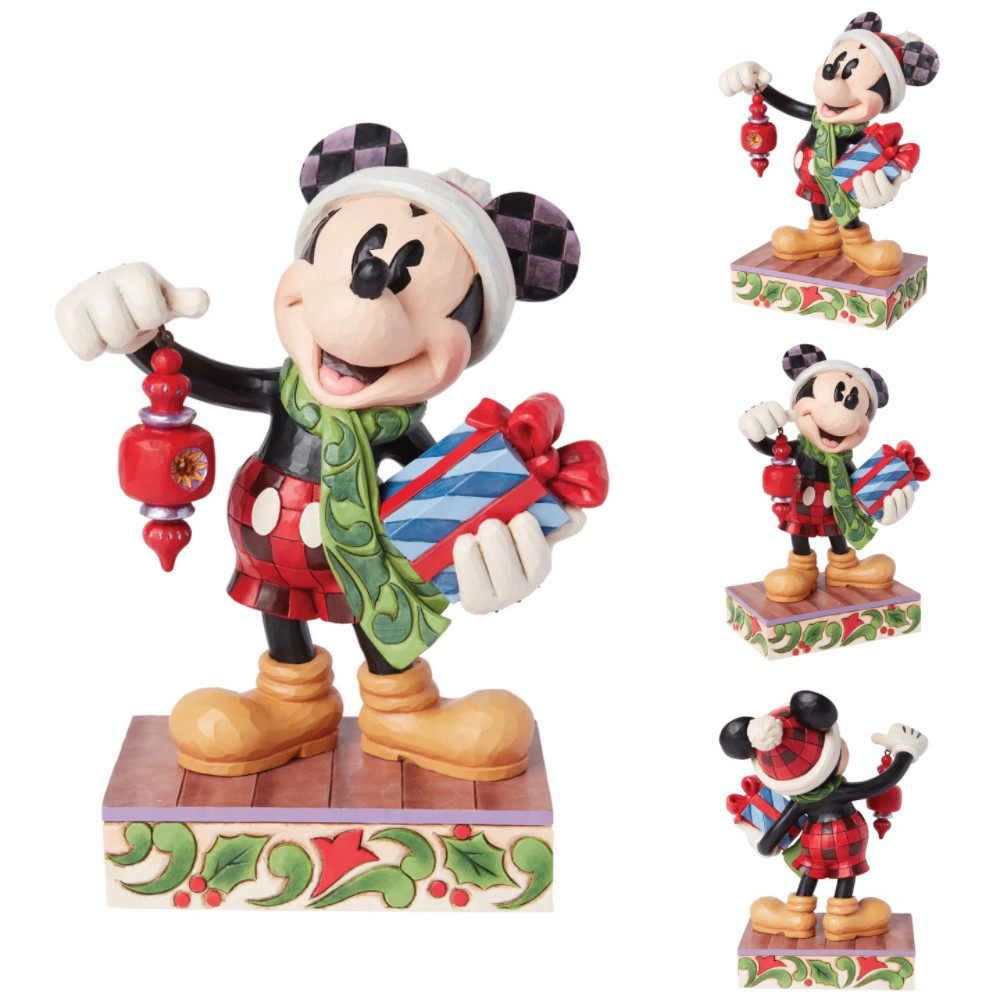 【disney美国代购】限量版mickey holiday米奇圣诞节树脂摆件
