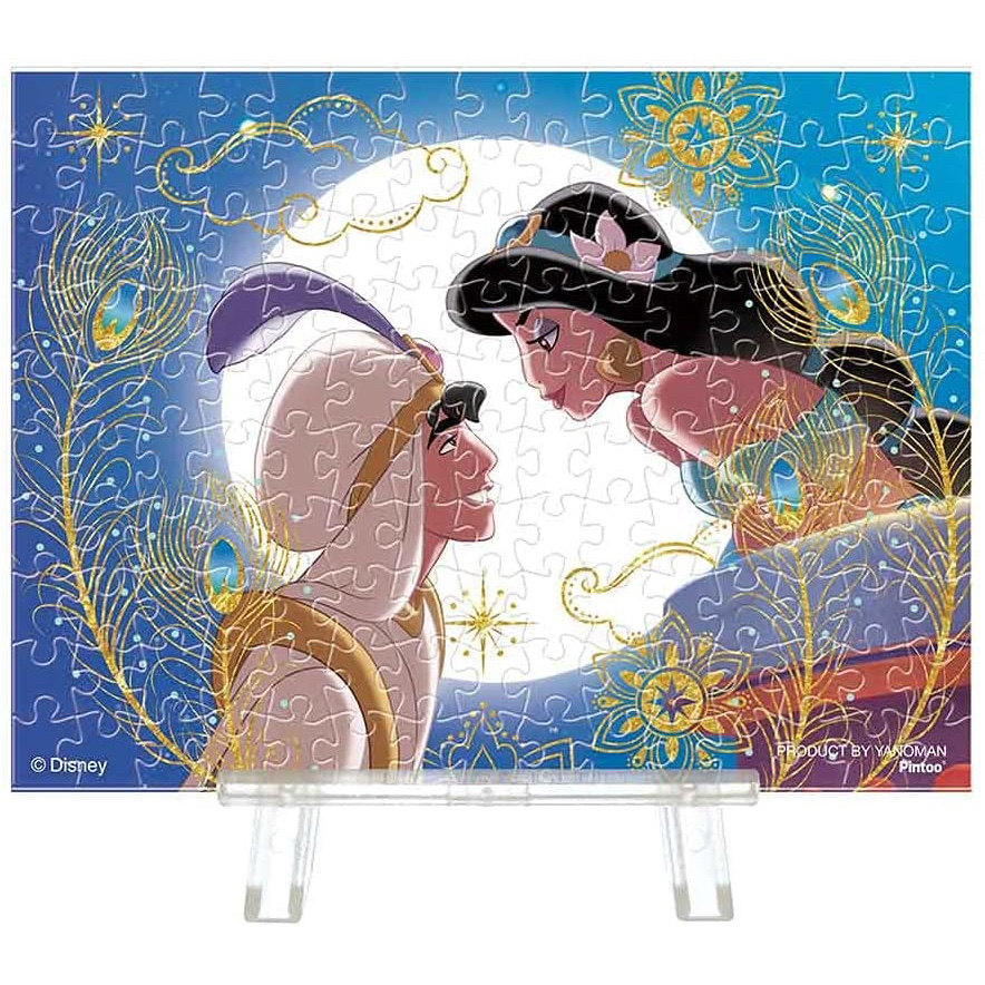 【disney日本代购】阿拉丁茉莉公主王子迷你拼图150片含支架