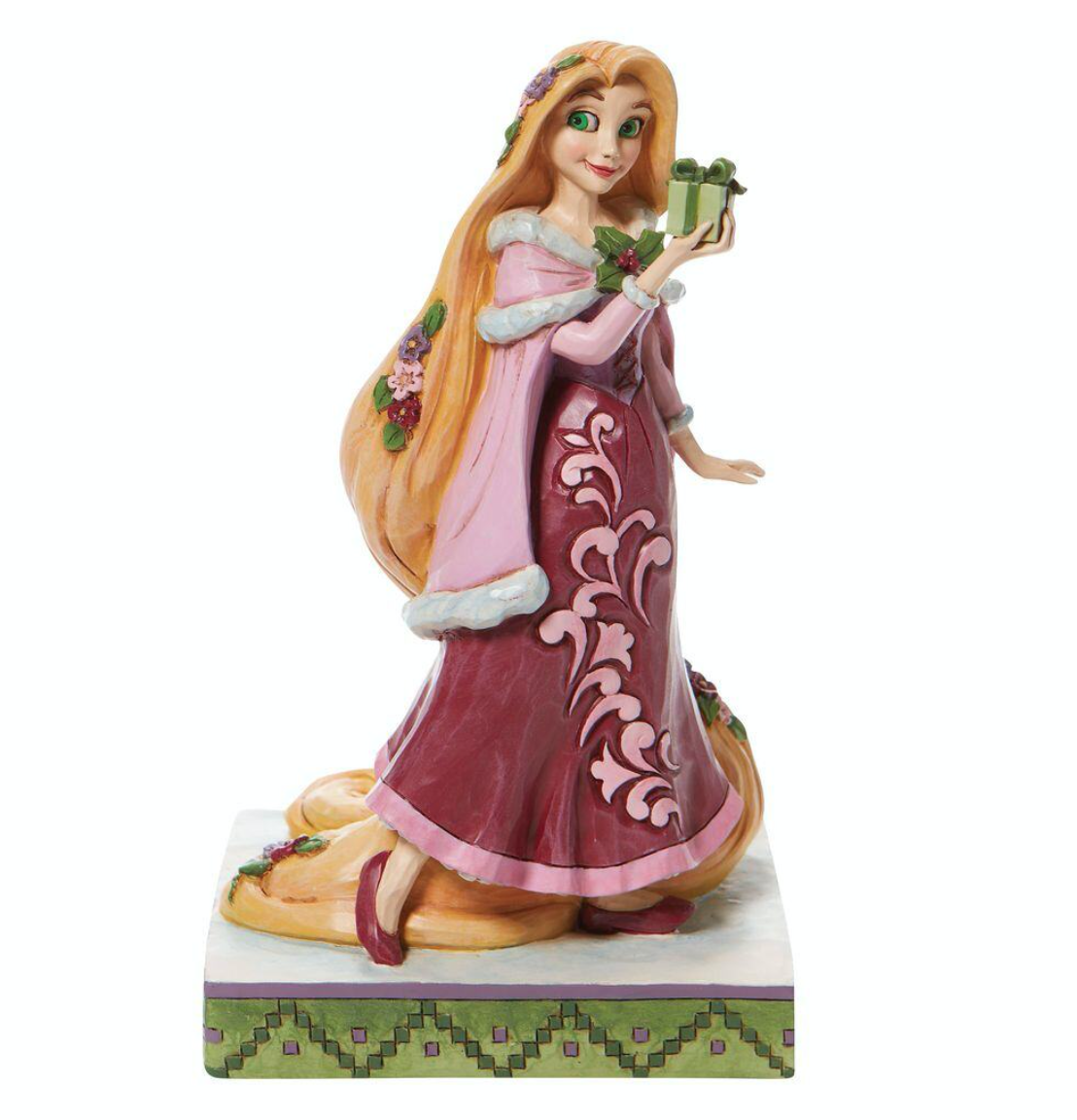 【disney美国代购】rapunzel with gifts长发公主树脂摆件