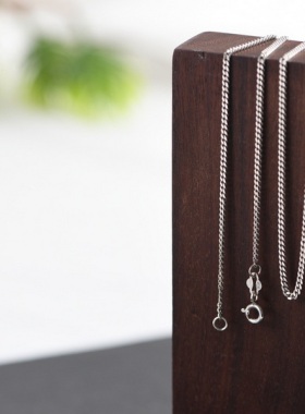 s925纯银项链男女款 时尚百搭坦克链长项链毛衣链配链吊坠链子