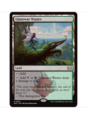 万智牌 罗堰荒野 Llanowar Wastes 暮悲邸:鬼屋惊魂指挥官 地 金