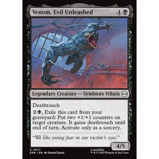Unleashed 邪意迸散毒液 平 万智牌 SPM Evil 闪 蜘蛛侠 Venom