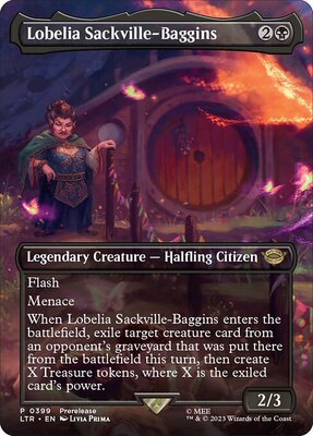 万智牌 魔戒 简中/英文 美印 扩画 洛比莉亚·萨克维尔巴金斯