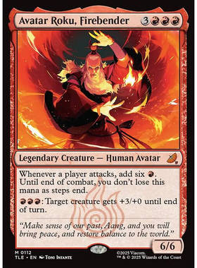 万智牌 Avatar Roku, Firebender 振火神通罗库 TLE 扩画 平/闪