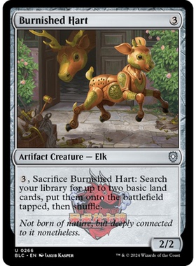 万智牌 BLC 光洁雄鹿 Burnished Hart 266 斑隆洛指挥官 无色 银