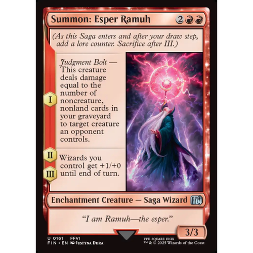 召唤:幻兽拉姆 Summon Esper Ramuh 平/闪/扩画/潮涌 最终幻想