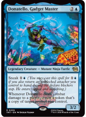 万智牌 Donatello, Gadget Master 工具造匠多纳泰罗 异画 平/闪
