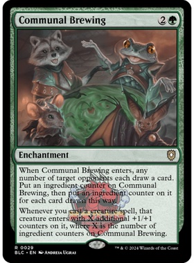 呆呆龙 万智牌 齐力熬制 Communal Brewing 29 斑隆洛指挥官 绿色