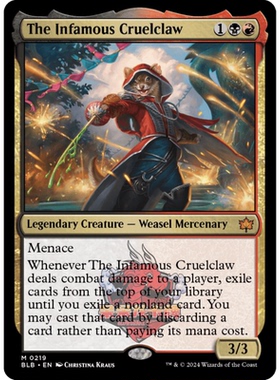 万智牌 恶名昭彰的虐爪 The Infamous Cruelclaw 219 平/闪