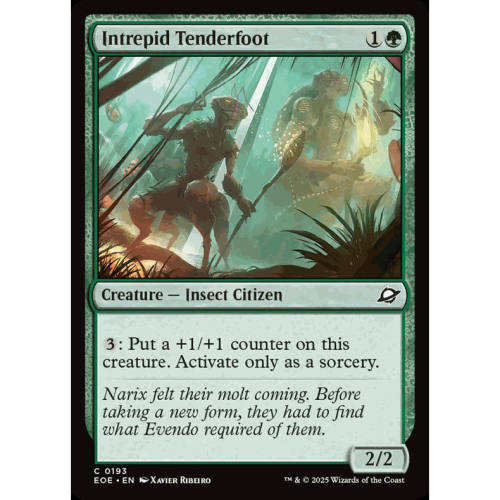 呆 万智牌 无畏新生虫  Intrepid Tenderfoot 平/闪 虚空边域 EOE