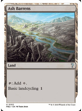 呆呆龙卡牌 万智牌 灰烬瘠地 Ash Barrens MB2 神秘补充包2