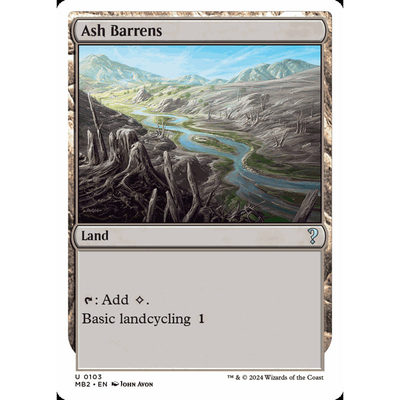 呆呆龙卡牌 万智牌 灰烬瘠地 Ash Barrens MB2 神秘补充包2