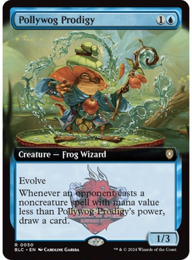 万智牌 蝌蚪逸才 Pollywog Prodigy 050 斑隆洛指挥官 扩画 平/闪