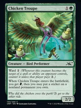 呆呆龙 万智牌 英文 闪 鸡飞4 Chicken Troupe