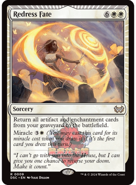 万智牌 重整命运 Redress Fate 英文 暮悲邸:鬼屋惊魂指挥官 白色