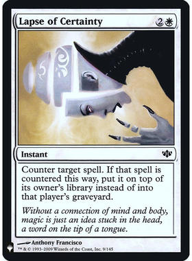 万智牌 fmb1 8 lapse of certainty 丧失确信 闪 the list