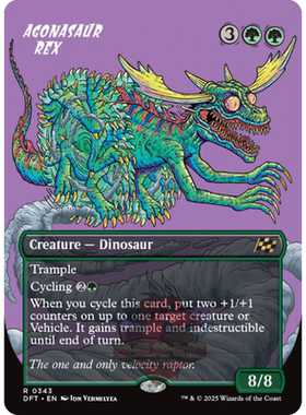 万智牌 竞驰暴龙 躁暴龙 Agonasaur Rex英文 平/闪/异画 乙太漂移