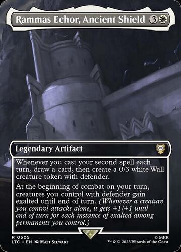 万智牌 Rammas Echor, Ancient Shield 英文 魔戒节假日版 白色金