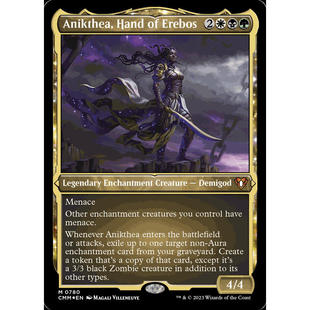 呆呆龙 万智牌 厄睿柏斯之手阿尼克霞 英文 指挥官预组 硬卡 厚卡