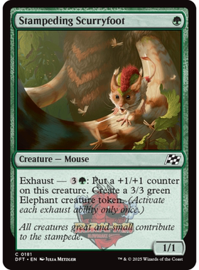 万智牌 狂奔碎步鼠 Stampeding Scurryfoot 平/闪/异画 乙太漂移