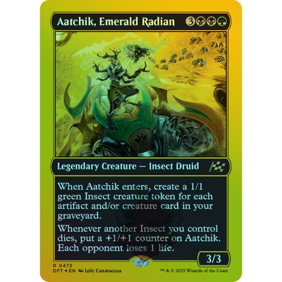 万智牌 闪 翠绿辟路君阿奇克 Aatchik,Emerald Radian 英 冠军闪