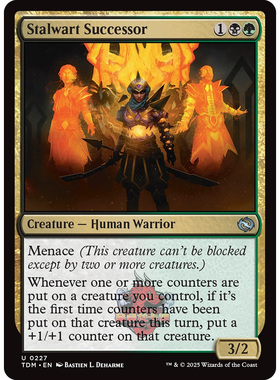 万智牌 鞑契 龙岚录 平/闪 Stalwart Successor 坚卫后人