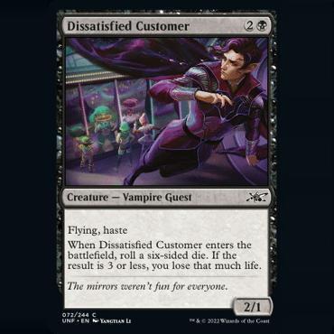 呆呆龙 万智牌 英文 闪 鸡飞4 Dissatisfied Customer