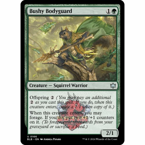 呆呆龙 万智牌 茂叶保镖 Bushy Bodyguard 0166 平/闪