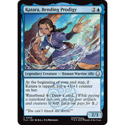 万智牌 katara bending prodigy 截水逸才卡塔拉 TLA 平/闪